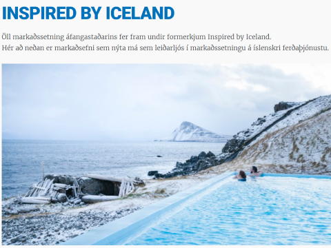 Markaðsefni Inspired by Iceland